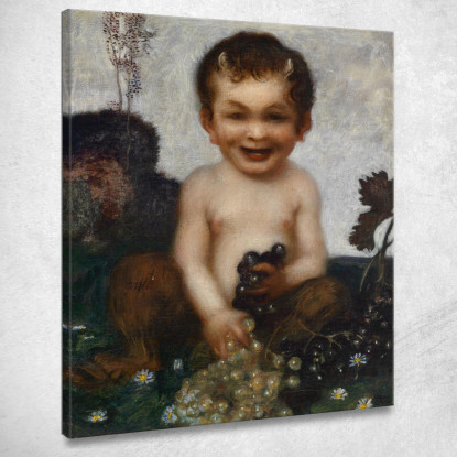 Giovane Fauno Franz von Stuck fvs45 quadro stampato su tela