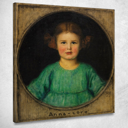 Ritratto Di Una Ragazza Anna-Lore Butzer Franz von Stuck fvs58 quadro stampato su tela