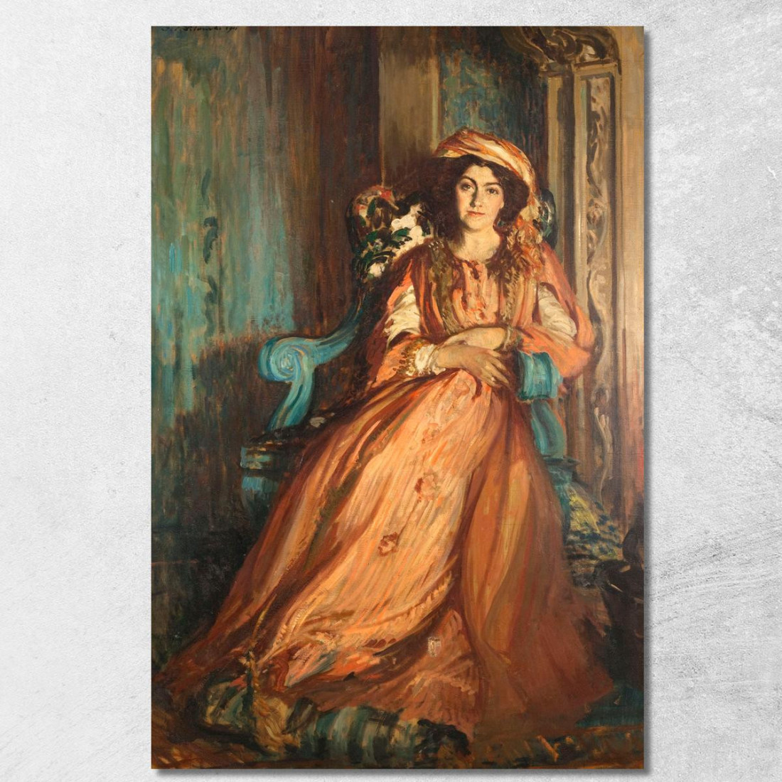 Ritratto Di Mabel Dodge A Villa Curonia Jacques-Émile Blanche jeb34 quadro stampato su tela