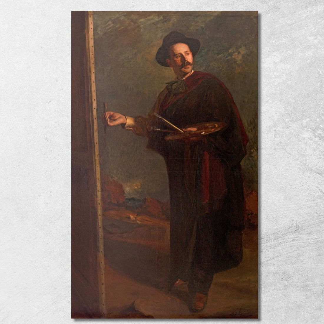 Ritratto Di Ignacio Zuloaga Jacques-Émile Blanche jeb42 quadro stampato su tela