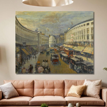 Regent Street Londra Jacques-Émile Blanche jeb48 quadro stampato su tela