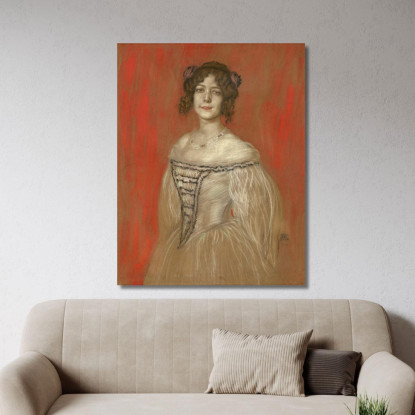 Olga Lindpaintner Franz von Stuck fvs63 quadro stampato su tela