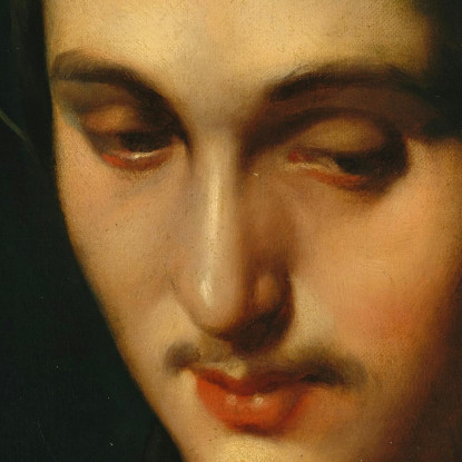 Testa Di San Giovanni Evangelista Jean Auguste Dominique Ingres jad11 quadro stampato su tela