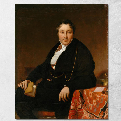 Jacques-Louis Leblanc Jean Auguste Dominique Ingres jad13 quadro stampato su tela