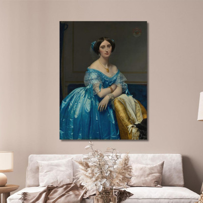 Joséphine-Éléonore- Marie-Pauline De Galard De Brassac De Béarn Principessa De Broglie Jean Auguste Dominique Ingres jad16 quad