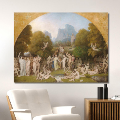 L'Età Dell'Oro Jean Auguste Dominique Ingres jad45 quadro stampato su tela