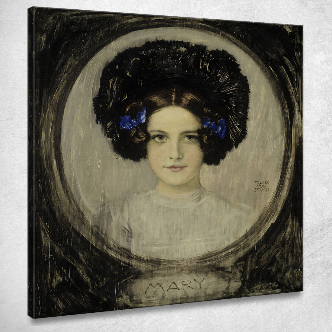 Ritratto Della Figlia Dell'Artista Mary Franz von Stuck fvs71 quadro stampato su tela