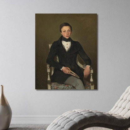 Nipote Dell'Artista Camille Sennegon Jean-Baptiste-Camille Corot jbc29 quadro stampato su tela