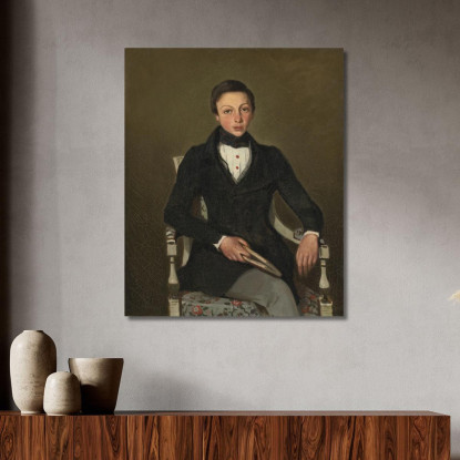 Nipote Dell'Artista Camille Sennegon Jean-Baptiste-Camille Corot jbc29 quadro stampato su tela