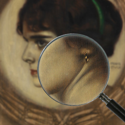 Ritratto Di Gemma Bierbaum Franz von Stuck fvs75 quadro stampato su tela