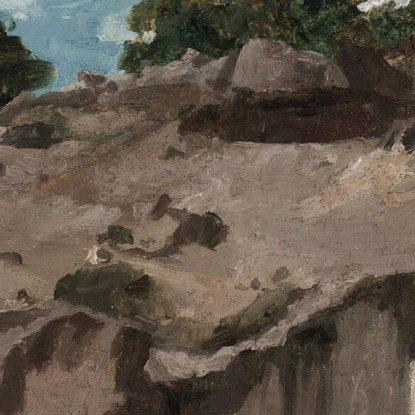 Foresta Di Fontainebleau Sul Plateau Brûlé Jean-Baptiste-Camille Corot jbc69 quadro stampato su tela