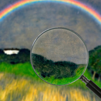 Paesaggio Arcobaleno Franz von Stuck fvs79 quadro stampato su tela