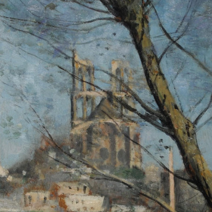 Mantes Al Mattino Jean-Baptiste-Camille Corot jbc164 quadro stampato su tela