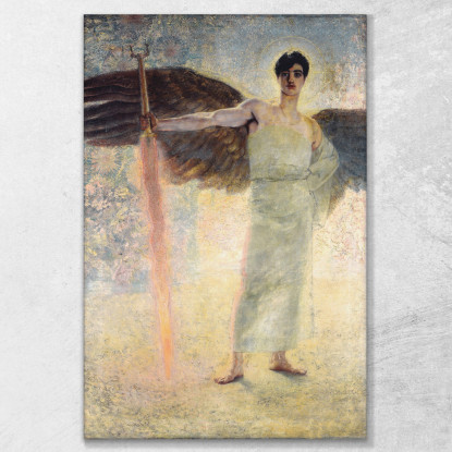 Il Guardiano Del Paradiso Franz von Stuck fvs92 quadro stampato su tela