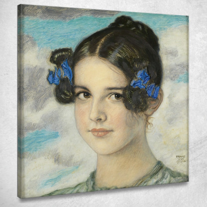 Figlia Maria Franz von Stuck fvs100 quadro stampato su tela