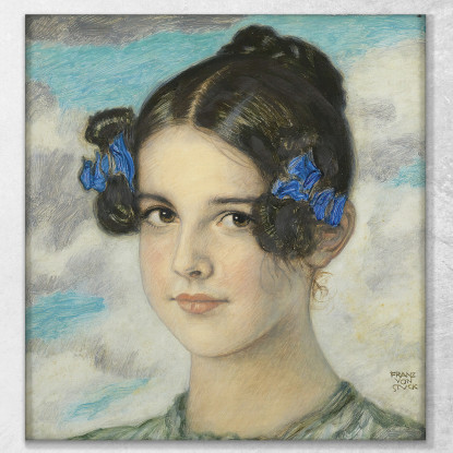 Figlia Maria Franz von Stuck fvs100 quadro stampato su tela