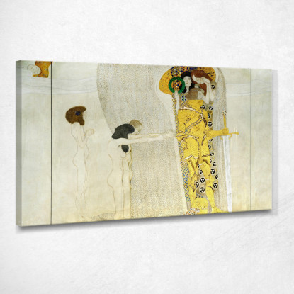 Fregio Di Beethoven Gustav Klimt kg8 quadro stampato su tela