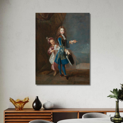 Ritratto Di Louis Alexandre De Bourbon Conte Di Tolosa Jean-François de Troy jft24 quadro stampato su tela