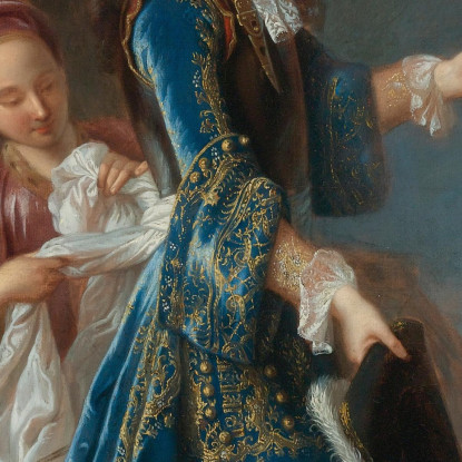 Ritratto Di Louis Alexandre De Bourbon Conte Di Tolosa Jean-François de Troy jft24 quadro stampato su tela