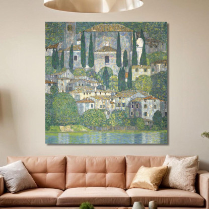 La Chiesa Di Cassone Gustav Klimt kg10 quadro stampato su tela