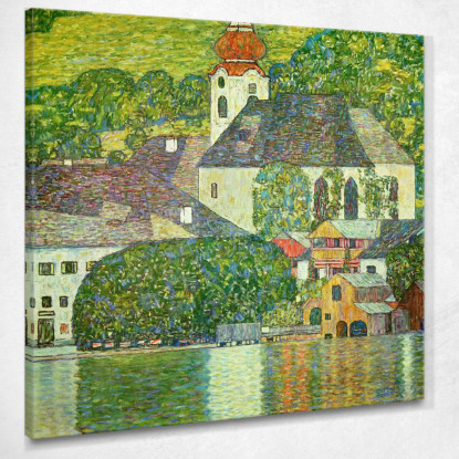 Chiesa Di Unterach Sull'Attersee Gustav Klimt kg11 quadro stampato su tela