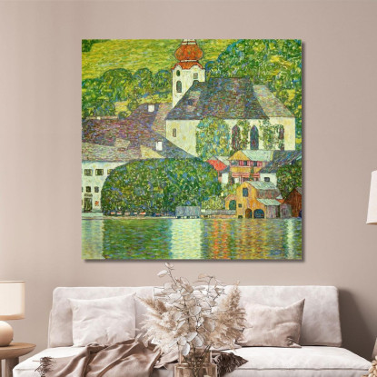 Chiesa Di Unterach Sull'Attersee Gustav Klimt kg11 quadro stampato su tela