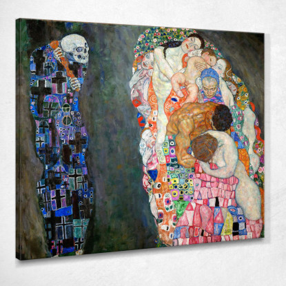 Morte E Vita Gustav Klimt kg13 quadro stampato su tela