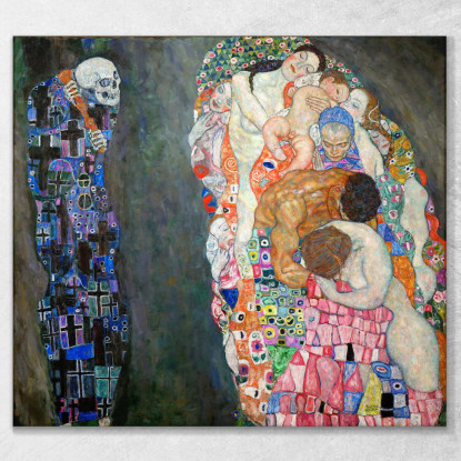 Morte E Vita Gustav Klimt kg13 quadro stampato su tela