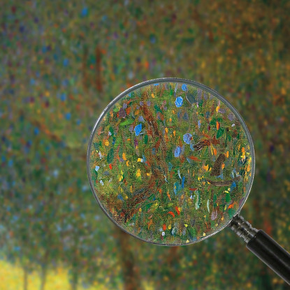 Alberi Da Frutta Gustav Klimt kg15 quadro stampato su tela