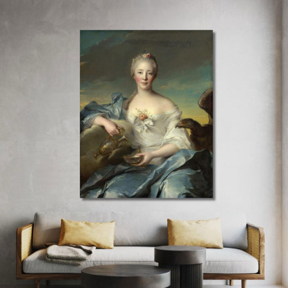 Madame Le Fèvre De Caumartin Come Hebe Jean-Marc Nattier jmn8 quadro stampato su tela