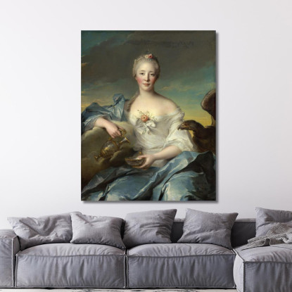 Madame Le Fèvre De Caumartin Come Hebe Jean-Marc Nattier jmn8 quadro stampato su tela