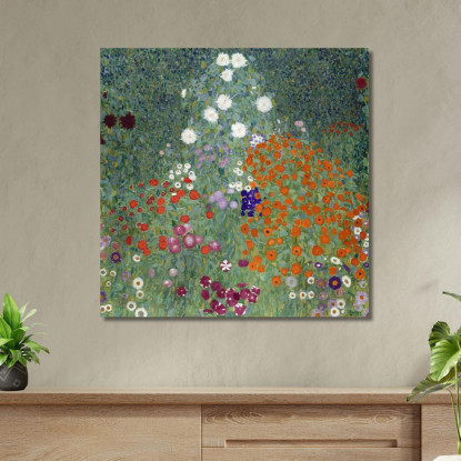 Giardino Di Campagna Con Girasoli Gustav Klimt kg16 quadro stampato su tela