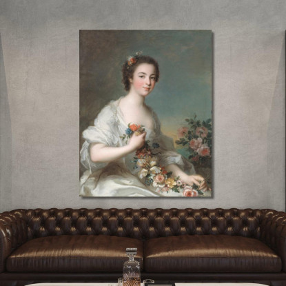 Ritratto Di Una Signora 2 Jean-Marc Nattier jmn16 quadro stampato su tela