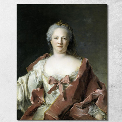 Ritratto Di Anna Elisabeth Readse Jean-Marc Nattier jmn22 quadro stampato su tela