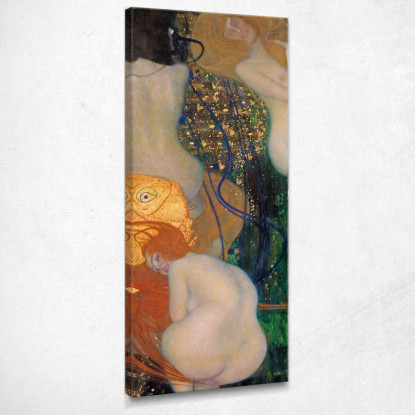 Pesci D'Oro Gustav Klimt kg18 quadro stampato su tela