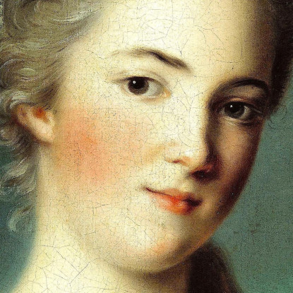 Ritratto Di Marie-Geneviève Boudrey Jean-Marc Nattier jmn32 quadro stampato su tela