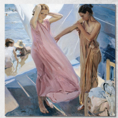 Dopo Il Bagno Valencia Joaquín Sorolla jsr2 quadro stampato su tela