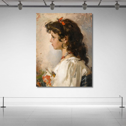 Capo Italiano Joaquín Sorolla jsr14 quadro stampato su tela