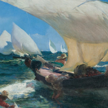 Sulla Costa Valenciana Joaquín Sorolla jsr33 quadro stampato su tela
