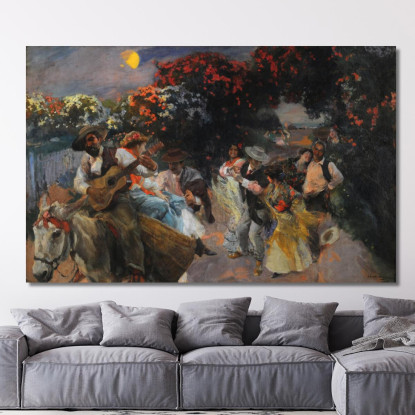 L'Ultima Copla Joaquín Sorolla jsr55 quadro stampato su tela