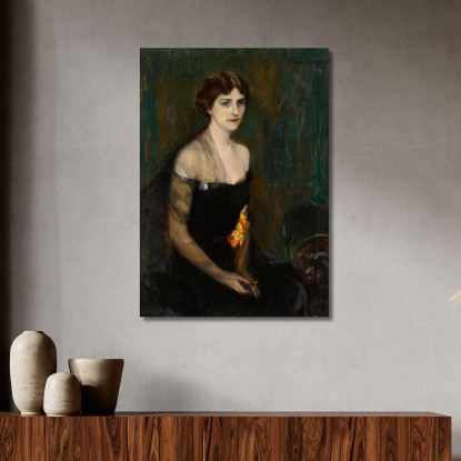 Ritratto Della Signora Orville E. Babcock Joaquín Sorolla jsr85 quadro stampato su tela