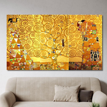 L'Albero Della Vita Murale Per La Sala Da Pranzo Stoclet Palais Gustav Klimt kg37 quadro stampato su tela