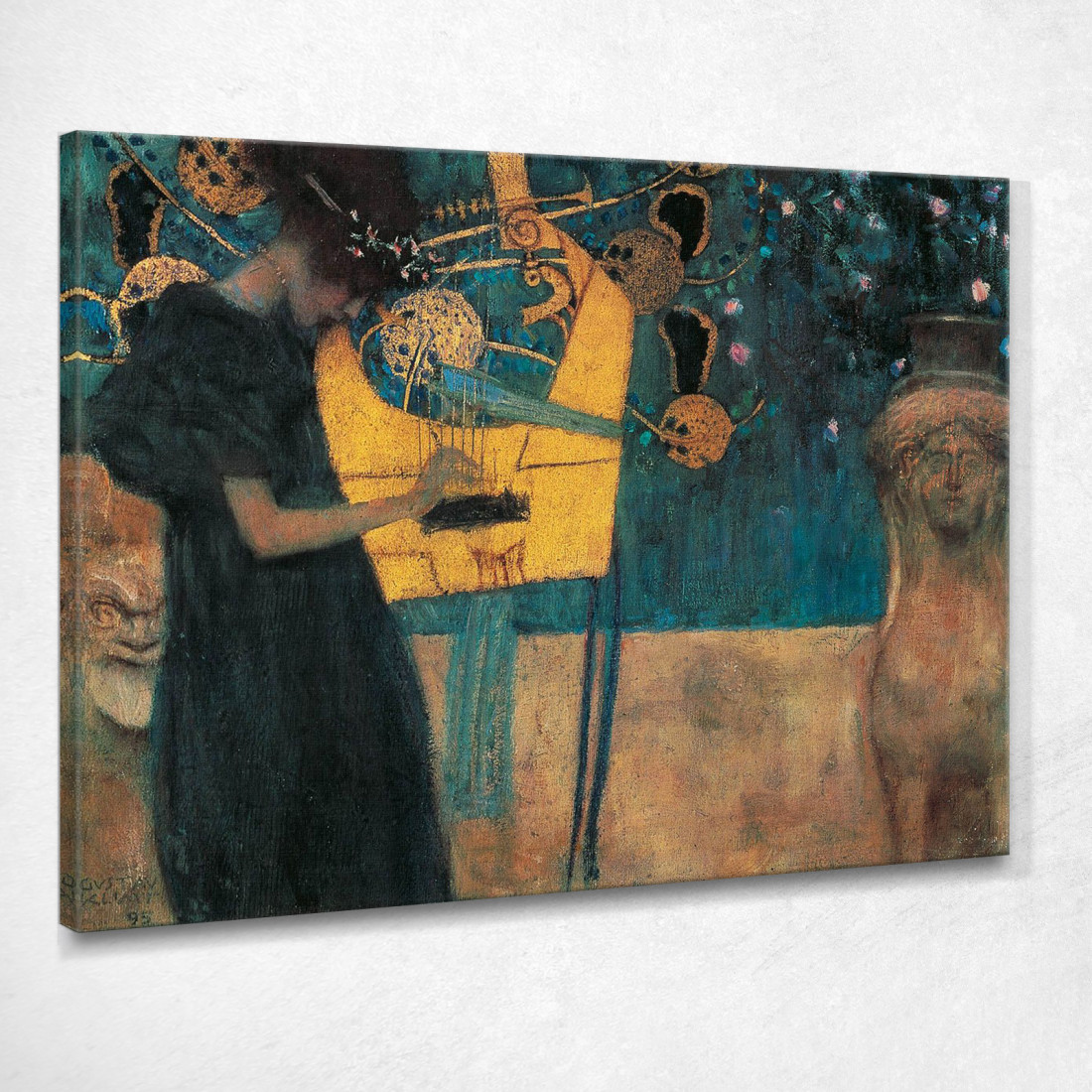La Musica Gustav Klimt kg39 quadro stampato su tela
