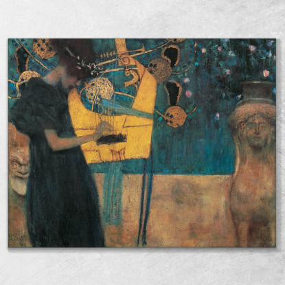 La Musica Gustav Klimt kg39 quadro stampato su tela