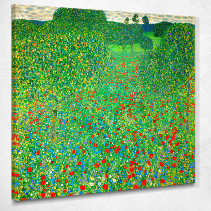 Campo Di Papaveri Gustav Klimt kg44 quadro stampato su tela