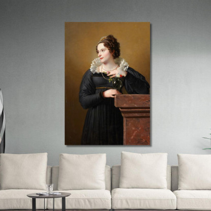 Ritratto Di Florentina Troclet-Fautz Johann Peter Krafft jpk4 quadro stampato su tela