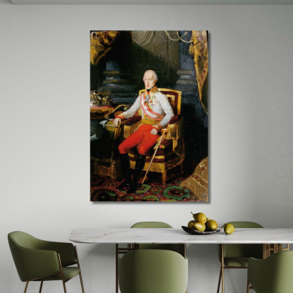 Imperatore Francesco I D'Austria 2 Johann Peter Krafft jpk32 quadro stampato su tela