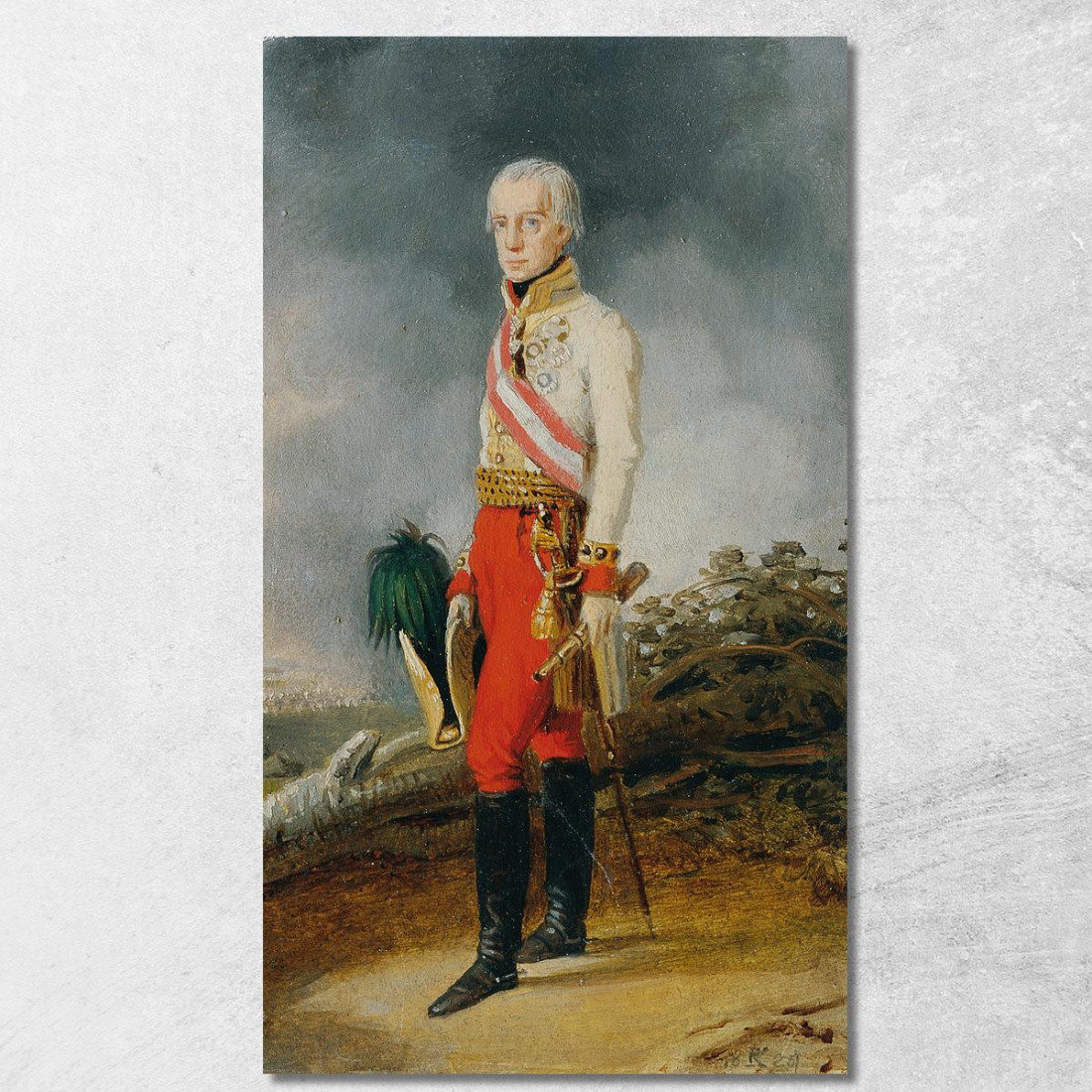 L'Imperatore Francesco I D'Austria Johann Peter Krafft jpk34 quadro stampato su tela