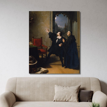 L'Ora Della Morte Di Manfred Johann Peter Krafft jpk43 quadro stampato su tela