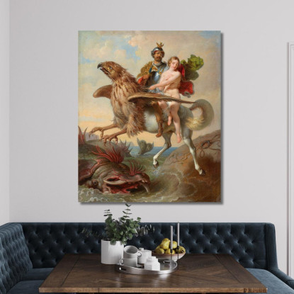 Rüdiger E Angelica Johann Peter Krafft jpk48 quadro stampato su tela